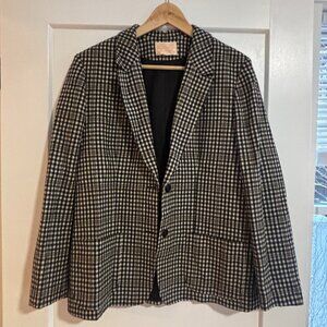 Beautiful Vintage Pendleton 100% Wool Houndstooth Blazer Jacket!